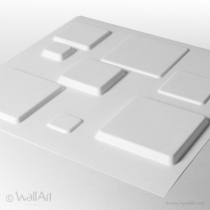 WallArt Squares 3D falpanel